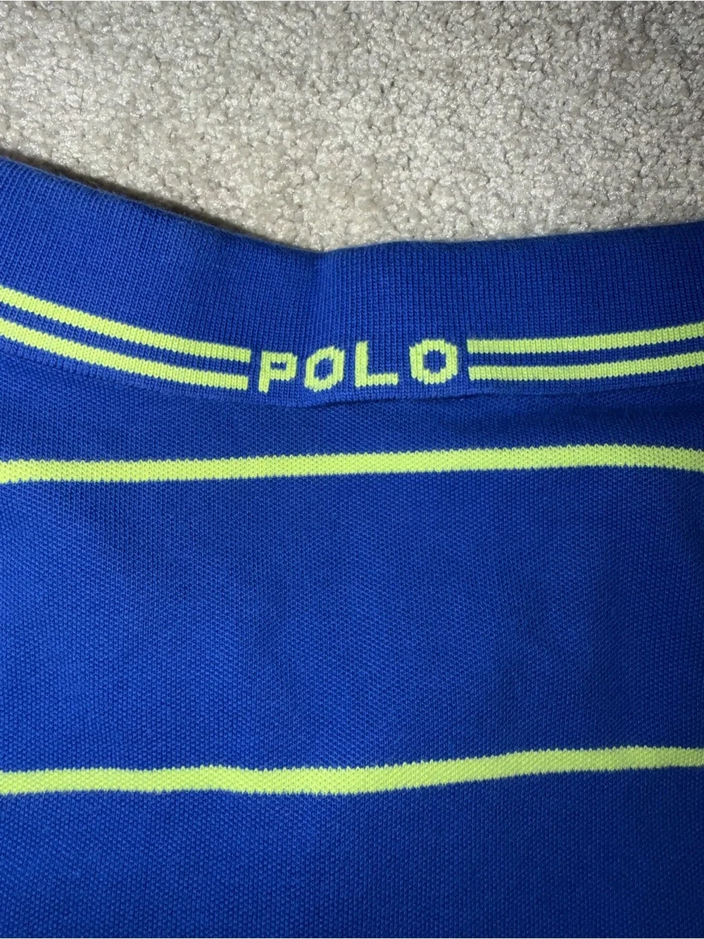 Polo Ralph Lauren Big Pony Polo Shirt Men’s  XXL Blue‎ Green Striped Red Pony